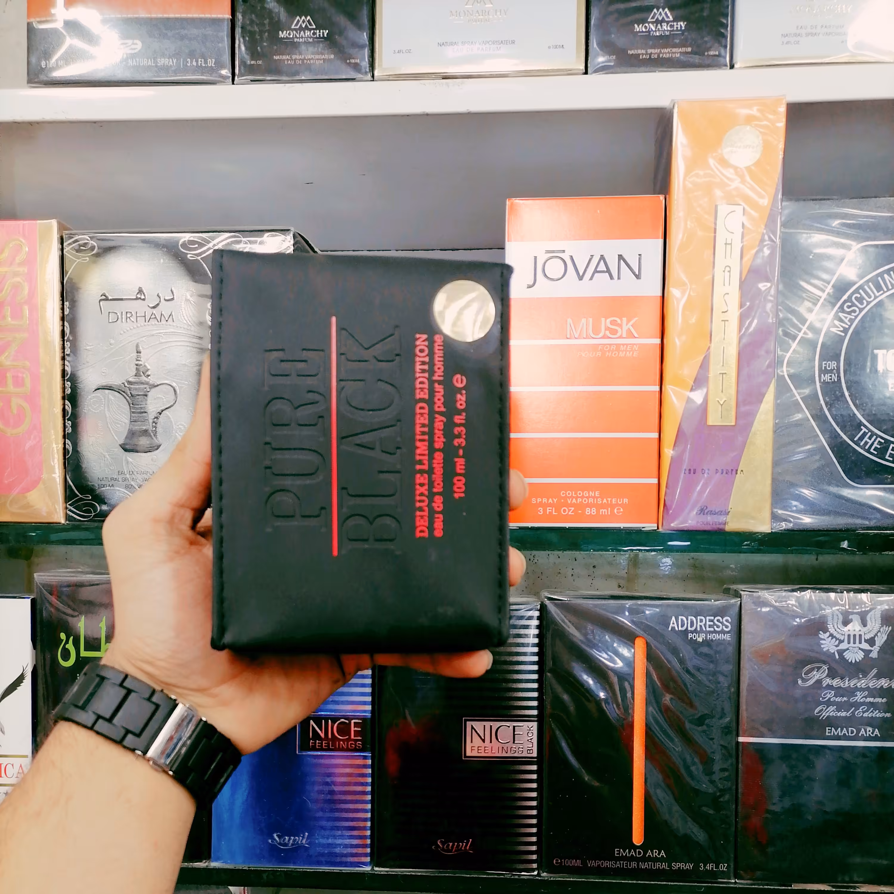 عطر ادکلنPURE BLACK، پوربلک 100 میل مردانه اورجینال 