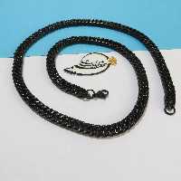 گردنبند کارتیه (کارتیر) بسیار زیبا از جنس استیل رنگ ثابت و بسیار با کیفیت رنگ مشکی