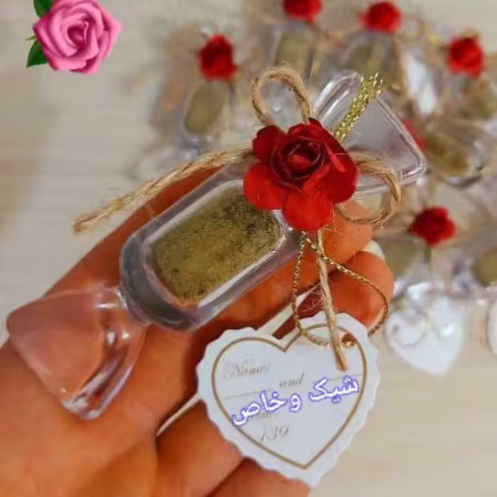 گیفت عروسی و عقد بطری شکلاتی 