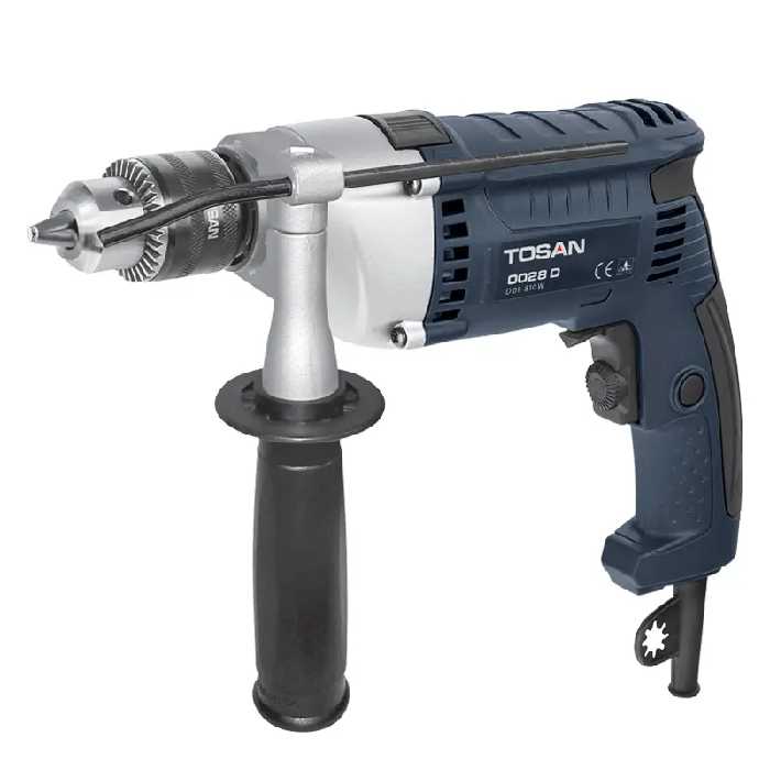دریل چکشی 810 وات نیم‌تنه فلزی توسن مدل 0028D