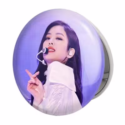 آینه جیبی خندالو طرح جنی بلک پینک Black Pink مدل تاشو کد 14056