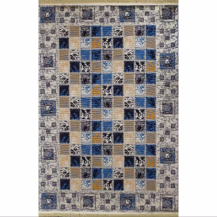 گلیم ماشینی افرند کد 9904 زمینه فیلی (چهار متری)