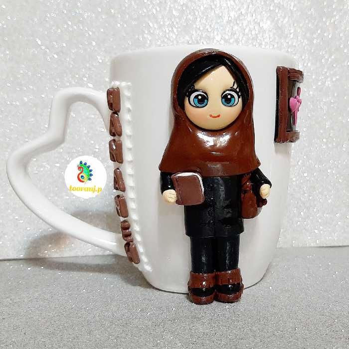 ماگ عروسکی معلم  کد 1