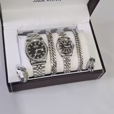 ست ساعت زنانه مردانه رولکس (همراه اکسسوری)