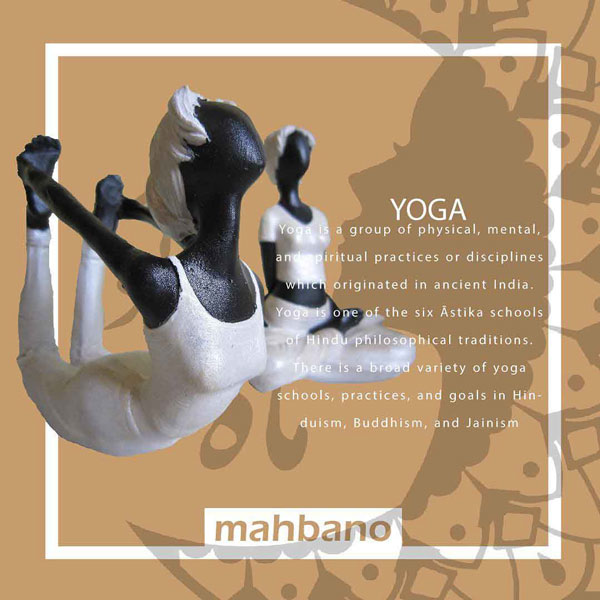 مجسمه پلی استر طرح یوگا کد 2.1