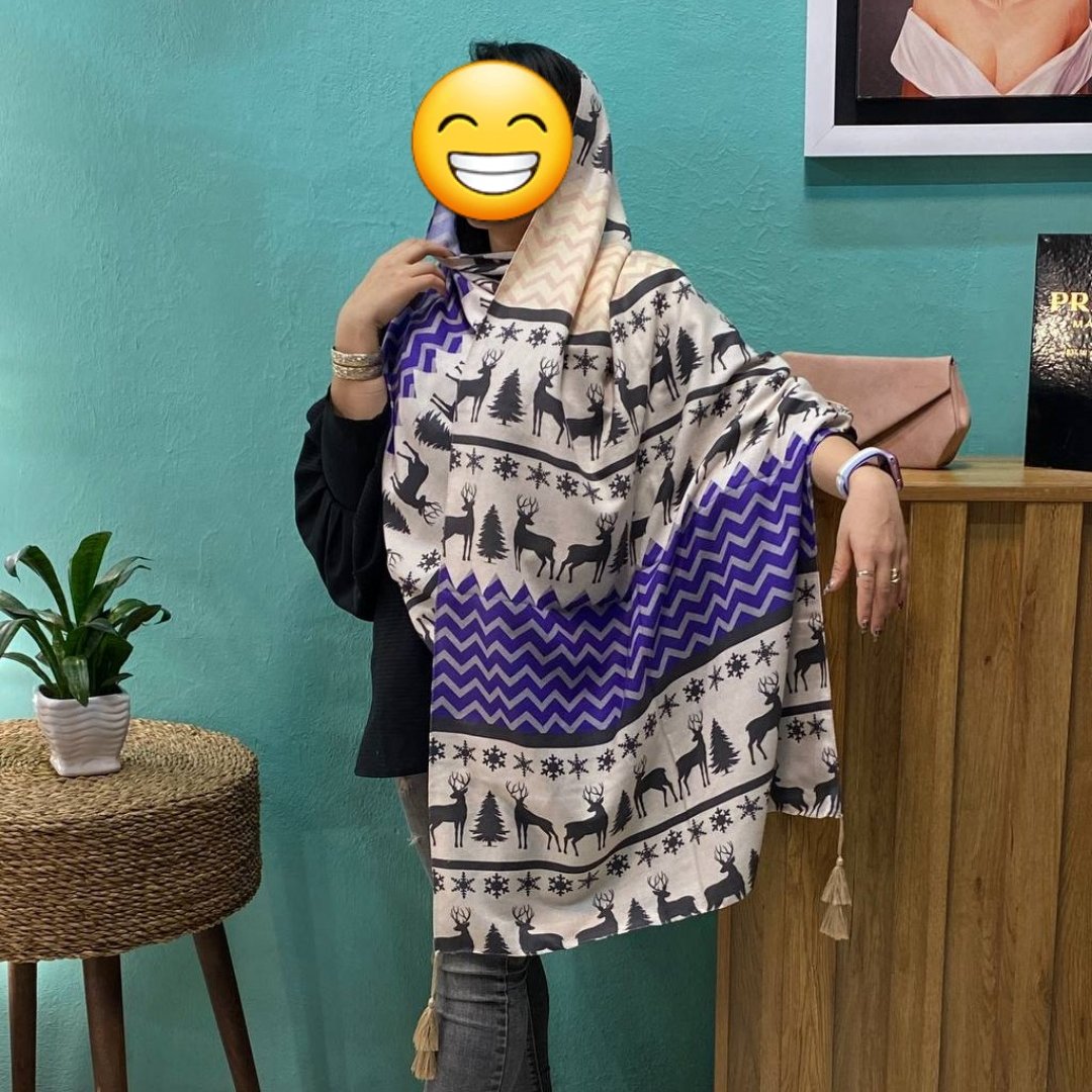 شال موهر منگوله دار دوخت 6
