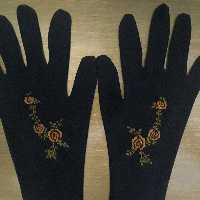 دستکش ریون ابریشم دوزی 5