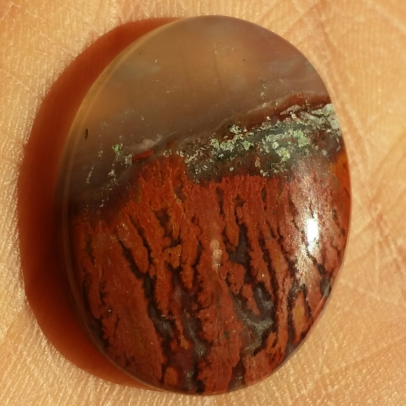 نگین عقیق شجر منظره محشر 100درصد طبیعی شاهکار خلقت بی نظییییر