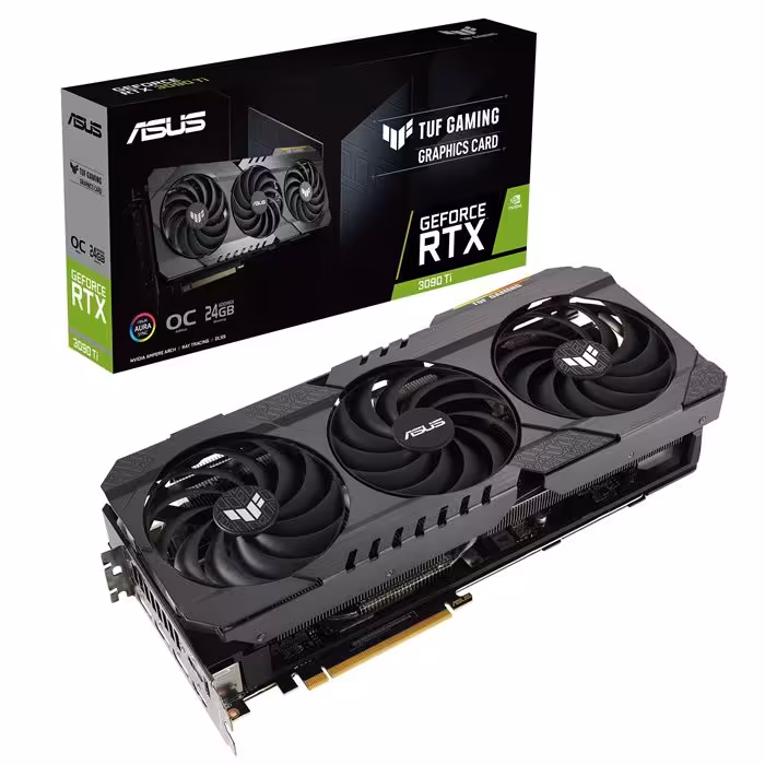 کارت گرافیک ایسوس مدل TUF Gaming GeForce RTX 3090 Ti OC Edition 24GB