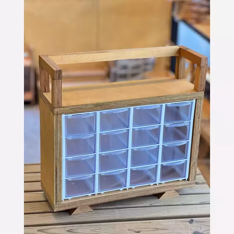 استند 16کشو ادویه باکس ادویه کشویی مقسم ادویه چوبی نظم دهنده 16کشو استند چوبی ادویه