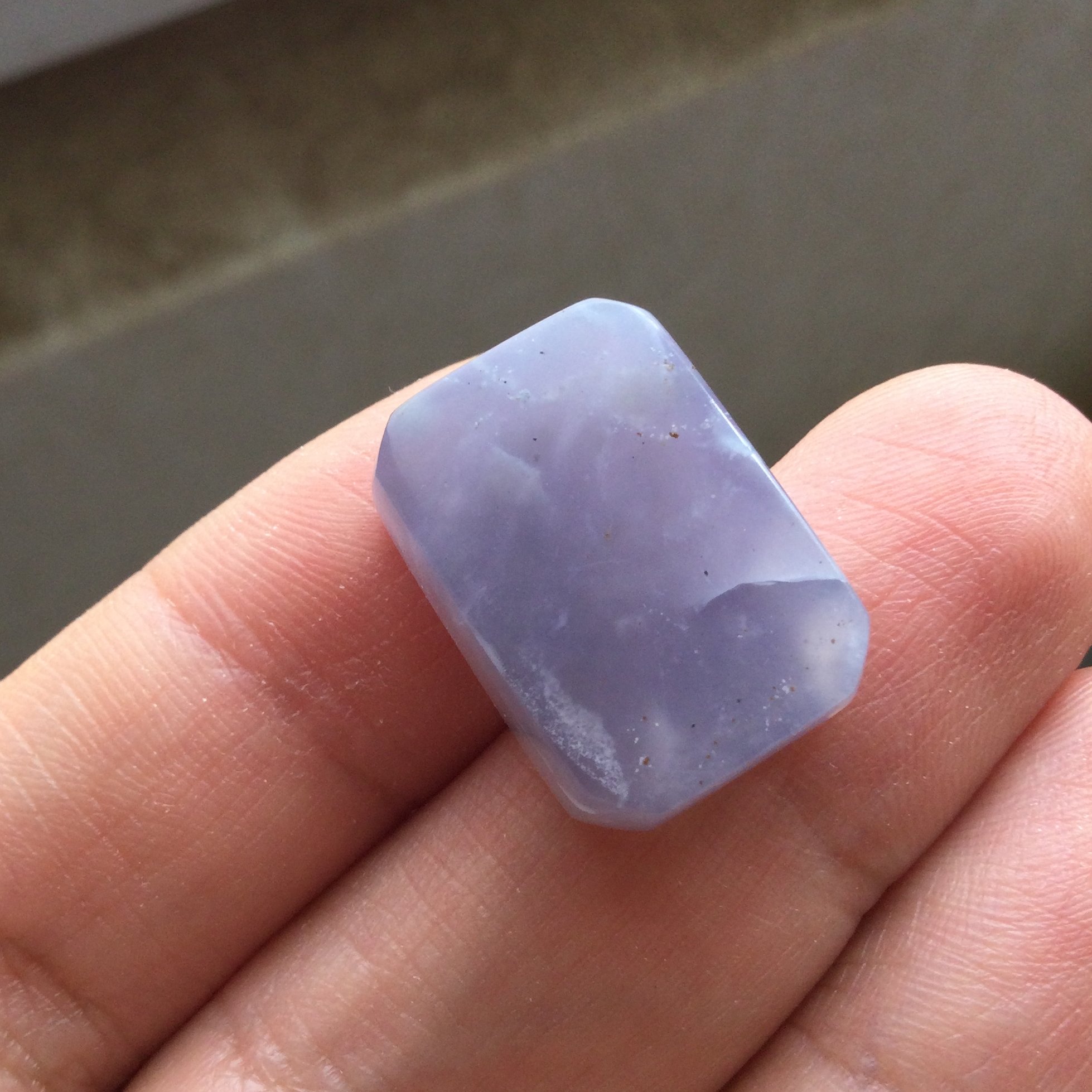 عقیق کبود طبیعی ابعاد 21 در 15