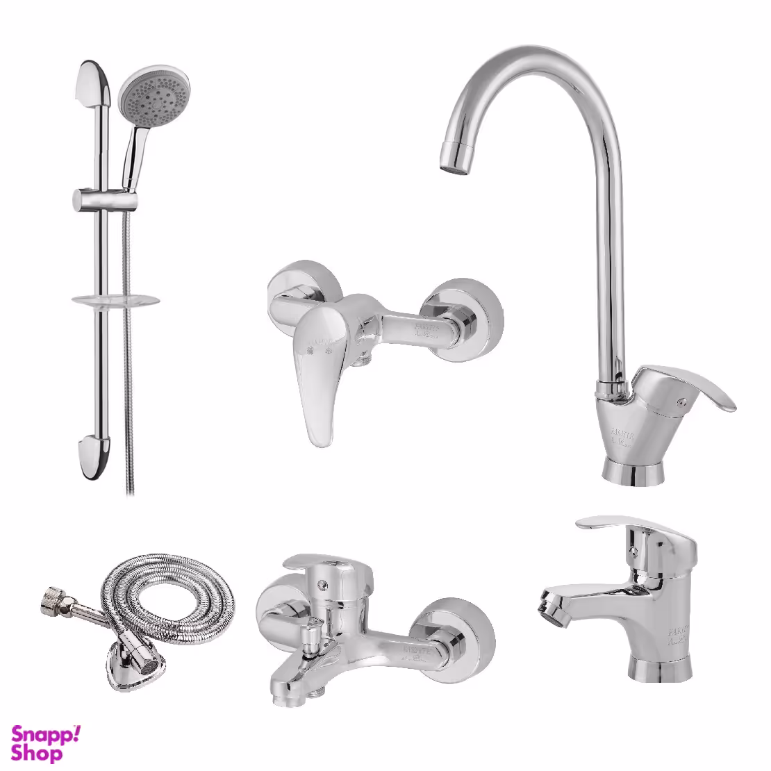 ست شیرآلات فاخته مدل ماهان پلاس C مجموعه 6 عددی