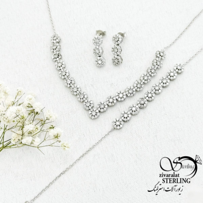 سرویس فلاور نقره ایتالیایی کد 15369