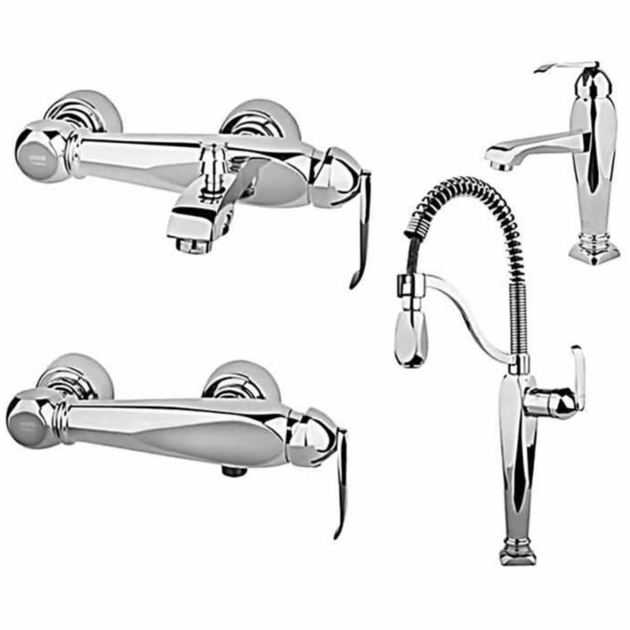 ست شیرالات  راسان مدل الیس کروم(ارسال تیپاکس پس کرایه)