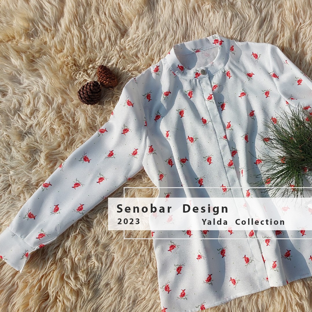 شومیز کد 100 .پارچه طراحی شده انحصاری صنوبر.جنس اسکاچی.چاپ پارچه تضمین میشه