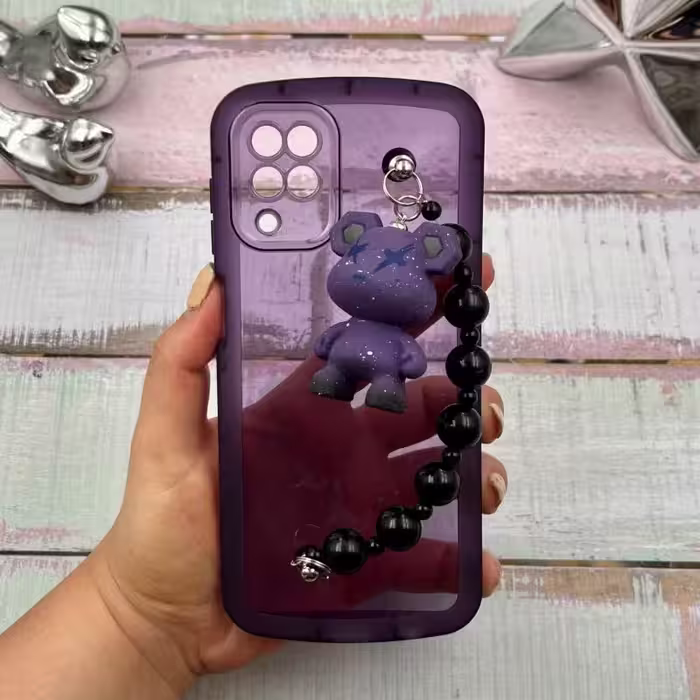 قاب گوشی Galaxy A12 - Galaxy M12 دستبندی خرسی KAWS کد 49613