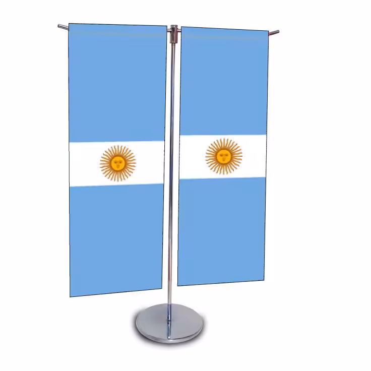 پرچم رومیزی مدل تی طرح آرژانتین

