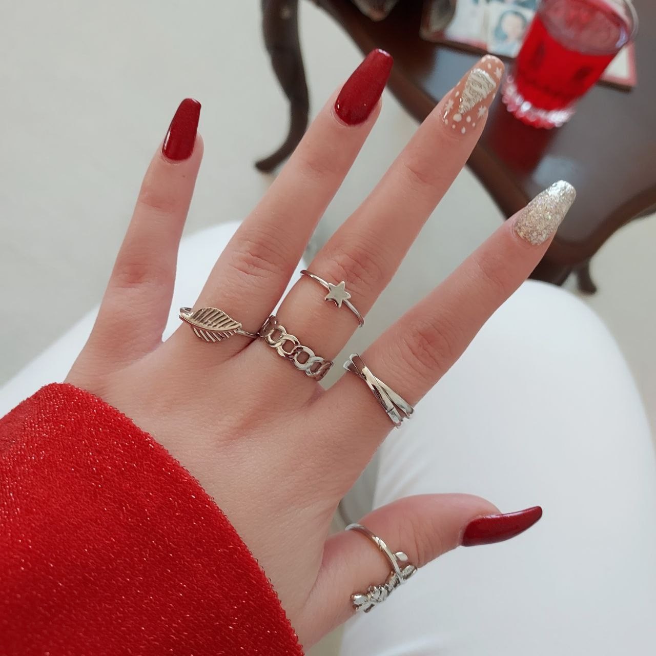 پک بند انگشتی نقره ای