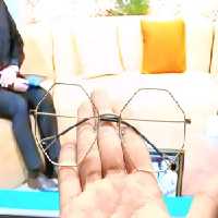 عینک 8ضلعی عینک هشت ضلعی طلایی