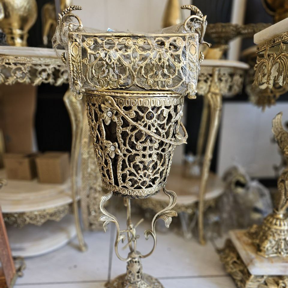 سطل و دستمال برنز
