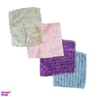 دستمال پتویی مدل LQ مجموعه 4 عددی