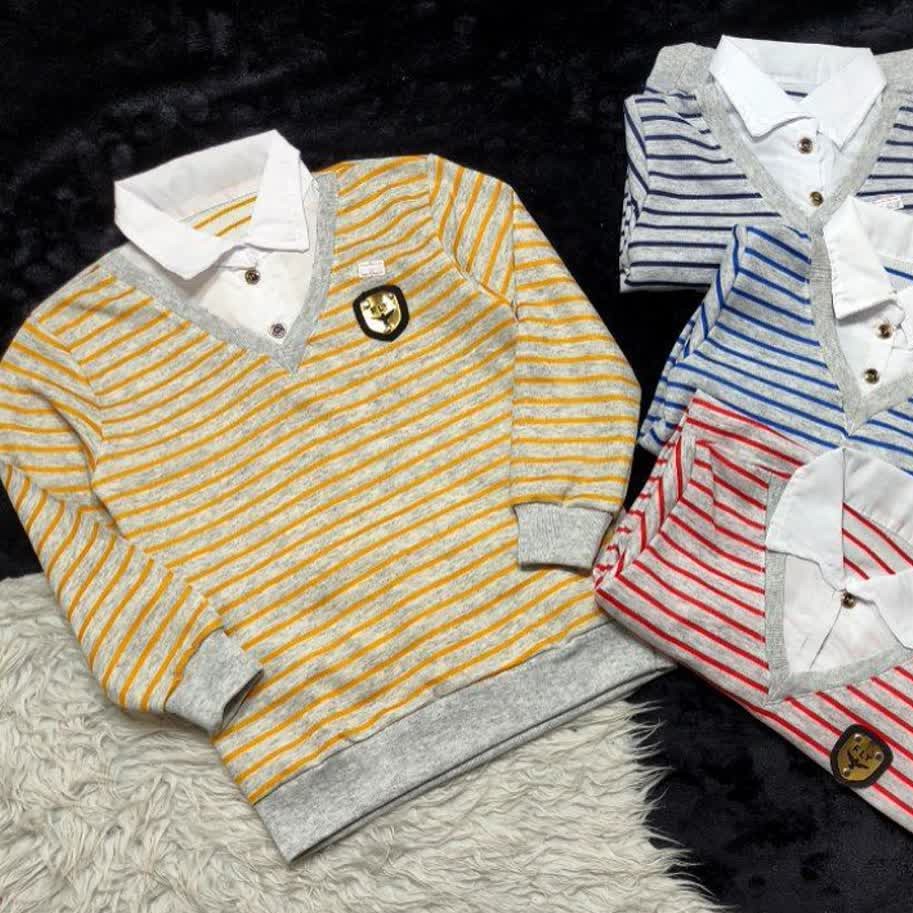 بلوز پسرانه یقه دار 
سایز 40 45 50 55
قیمت 135