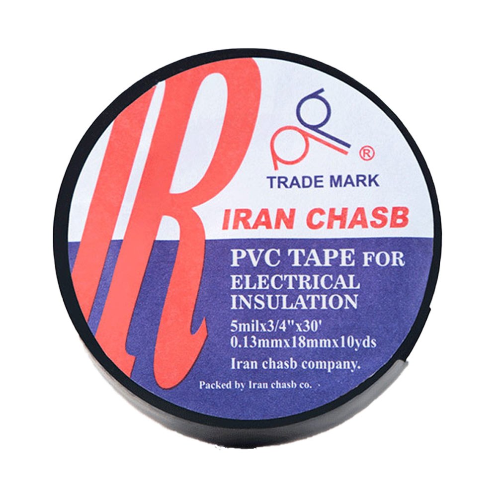 چسب برق ایران چسب بسته10عددی رنگ مشکی 