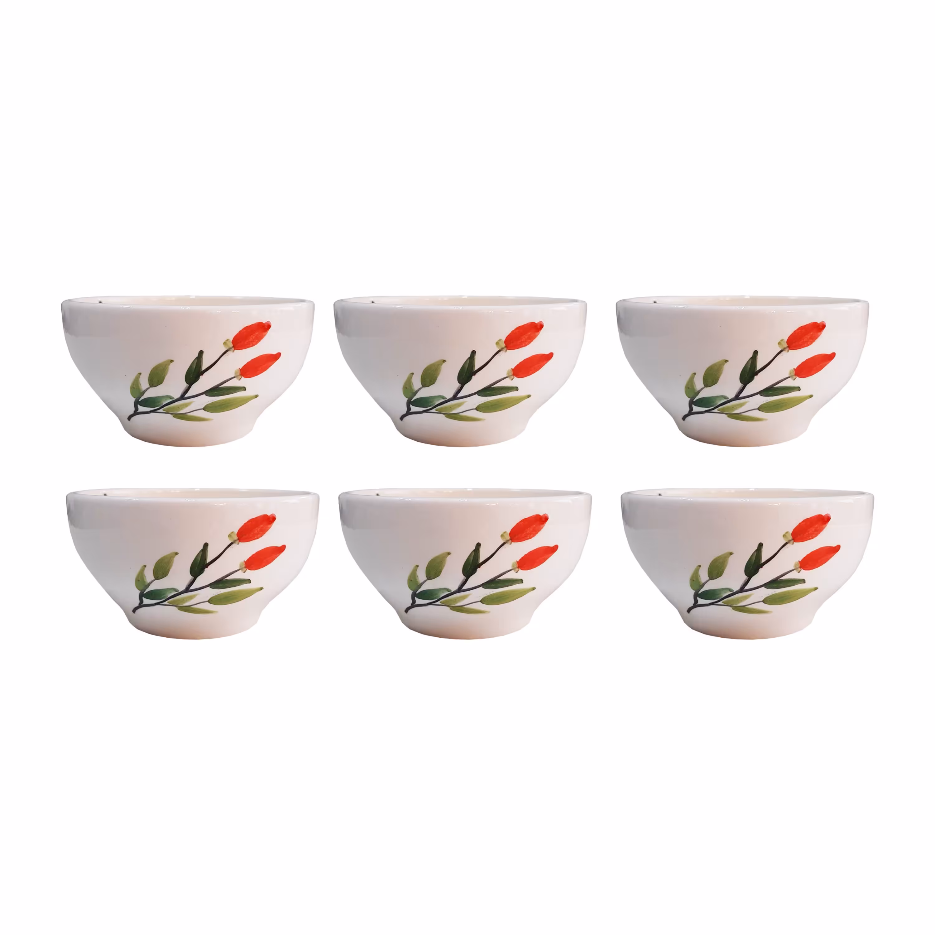 کاسه سرامیکی ماست خوری کد KM4-A بسته 6 عددی