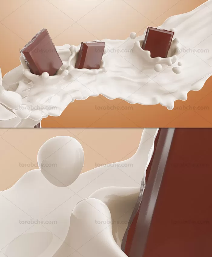 عکس با کیفیت شکلات شیری | گرافیک با طعم تربچه