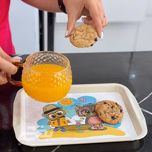 سینی مات طرحدار سایز 3