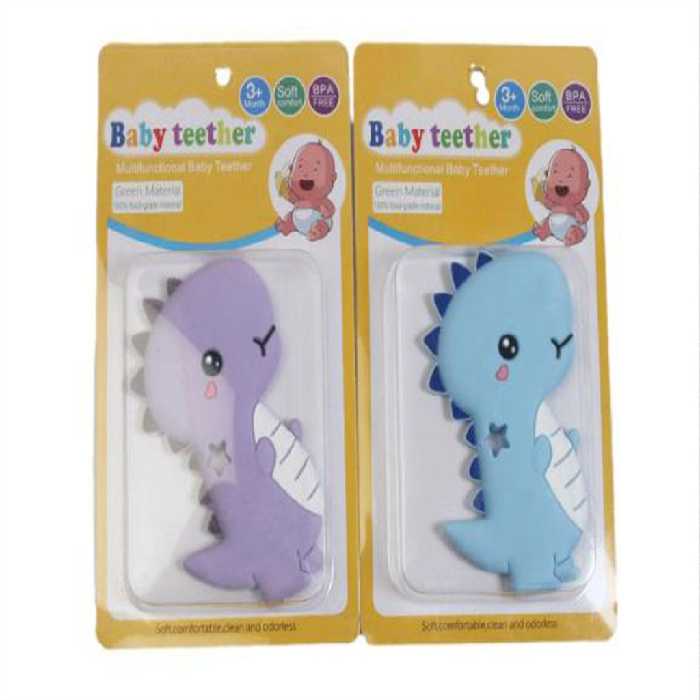 دندانگیر نوزادی سیلیکونی طرح دار