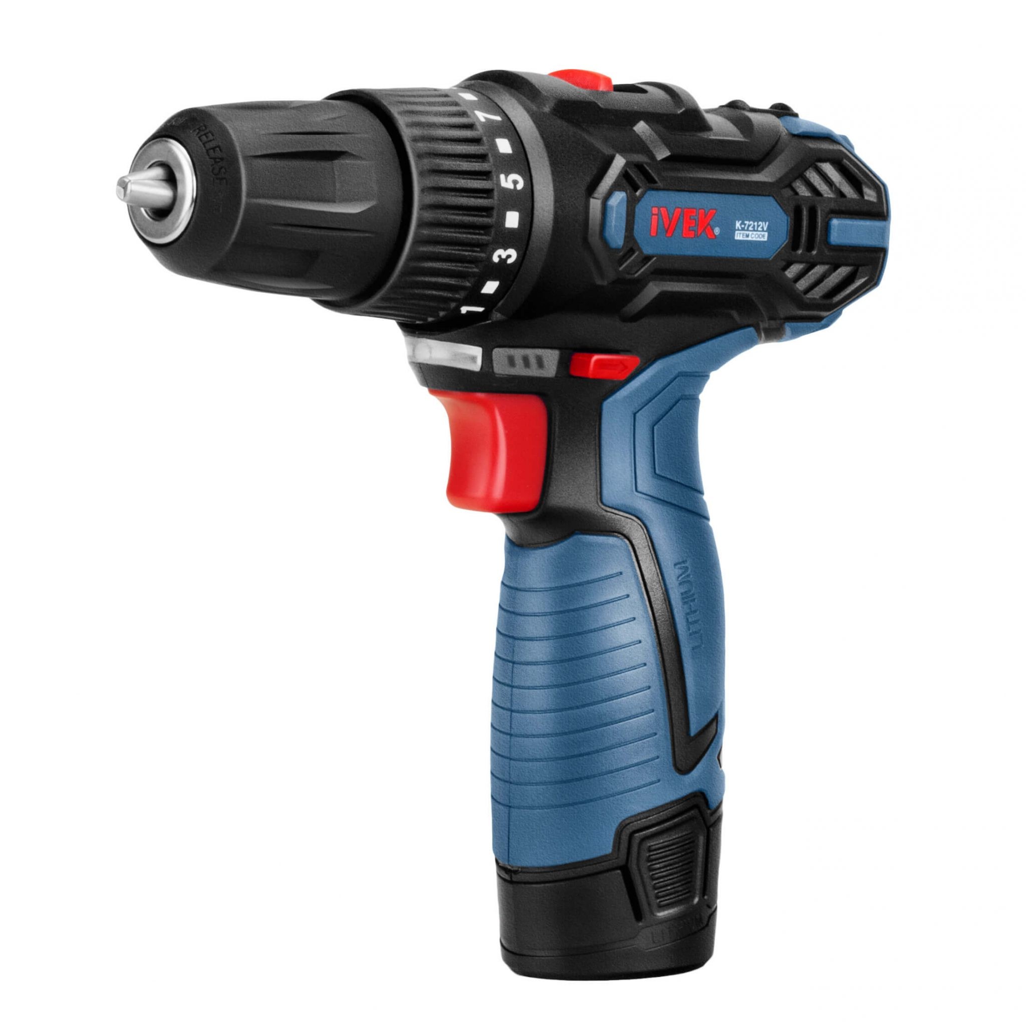 دریل پیچگوشتی شارژی لیتیوم 12 ولت K-7212v ایوک