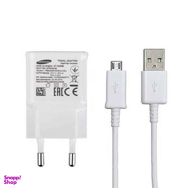 شارژر دیواری مدل tae_u90ewe به همراه کابل تبدیل microUSB غیر اصل