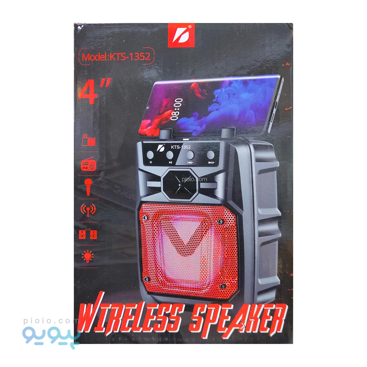 مینی اسپیکر قابل حمل مدل KTS-1352 تک و عمده