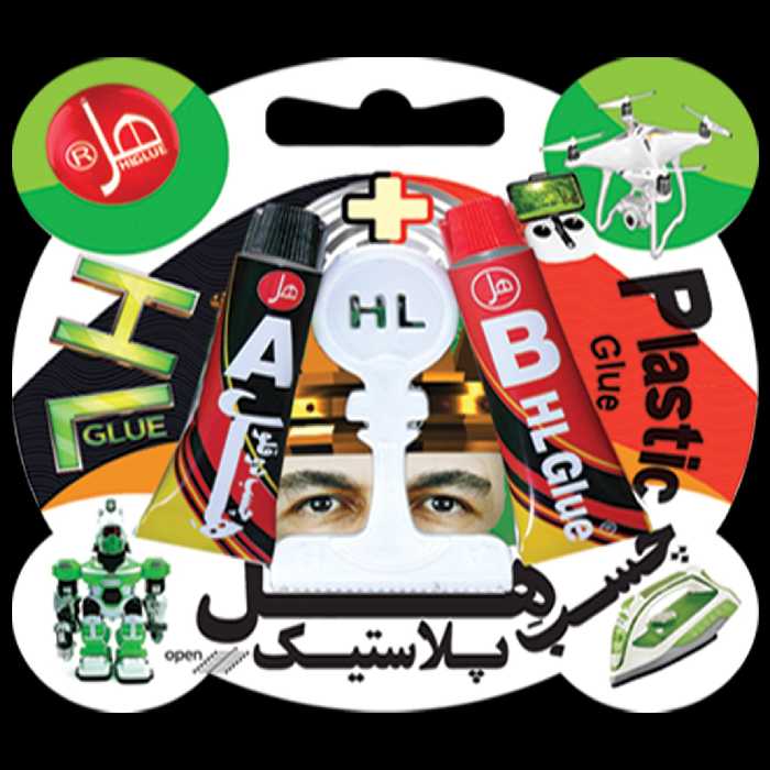 چسب دوقلو پلاستیک اکونومی 7 گرمی هل