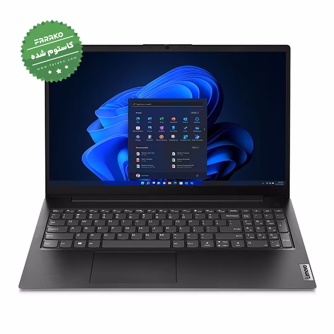 خرید و قیمت لپ تاپ لنوو V15 نمایشگر 15٫6 اینچی، پردازنده Ryzen 5 7520U، گرافیک AMD، رم 8 گیگابایت، حافظه یک ترابایت SSD - کاستوم شده