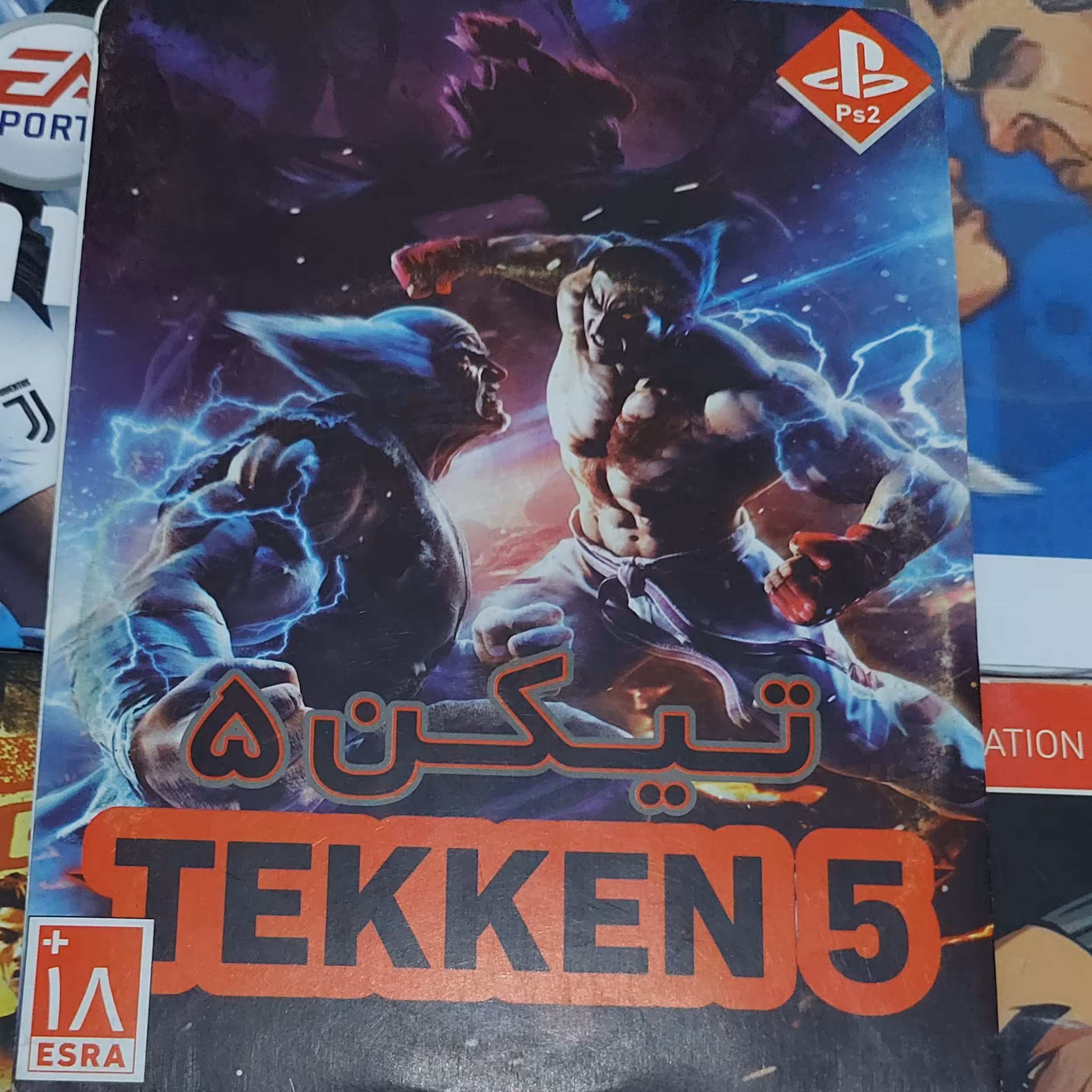 خرید بازی پلی استیشن 2 دو تیکن پنج Tekken 5 گیم رزمی جنگی اکشن مخصوص ps2 سی دی play station 2