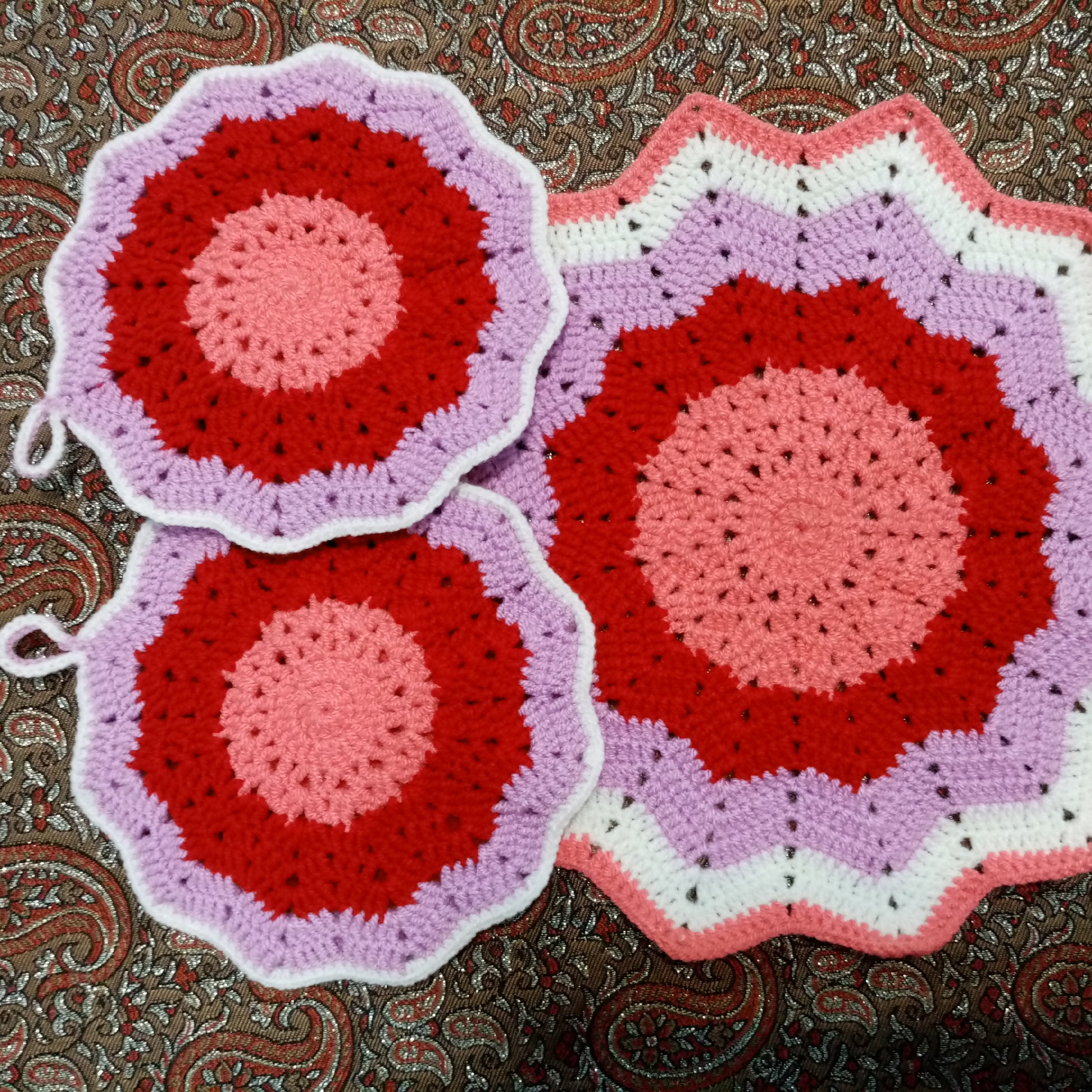 ست دستگیره بافتنی