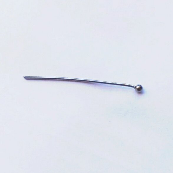 میخ ته توپی استیل نقره ای