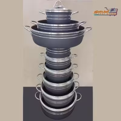 سرویس قابلمه تفلون اسبیکو 16 پارچه