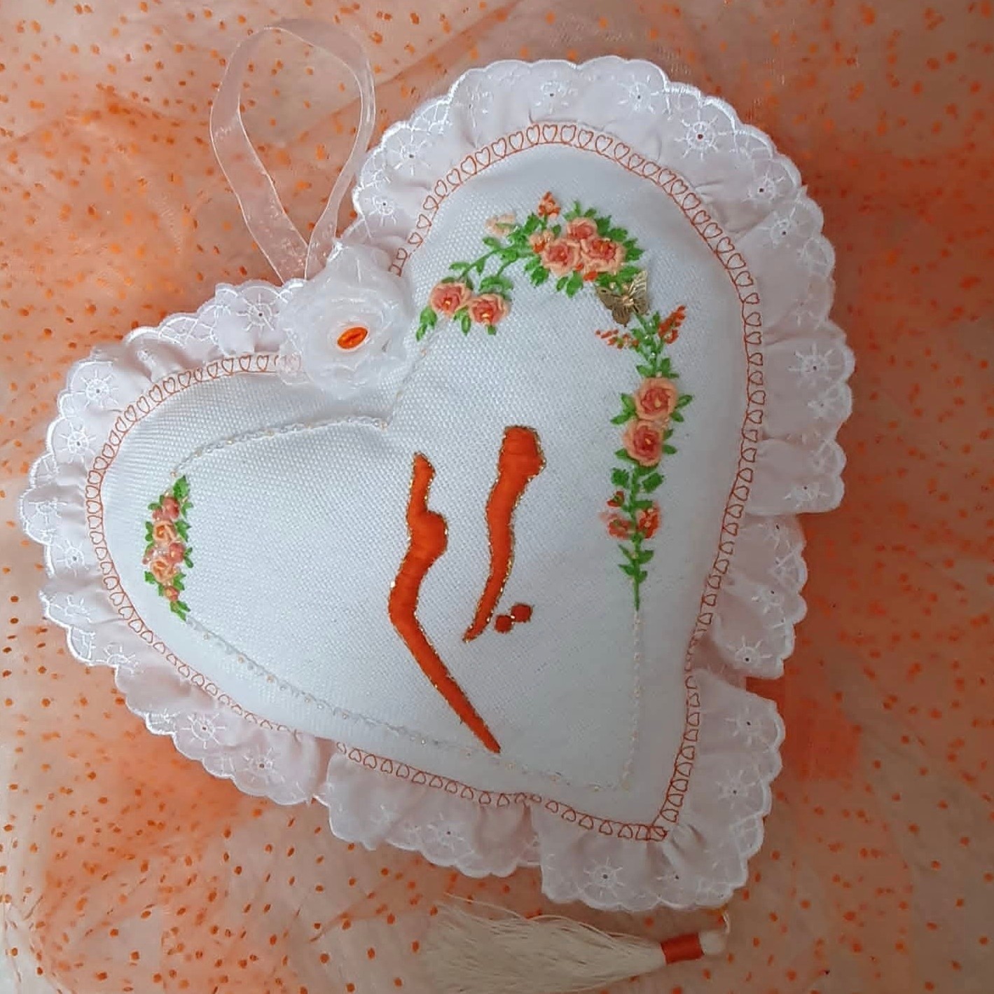 قلب تزینی با نام 