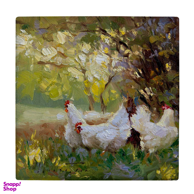 زیر لیوانی طرح نقاشی مرغ ها کد 6086849_5094