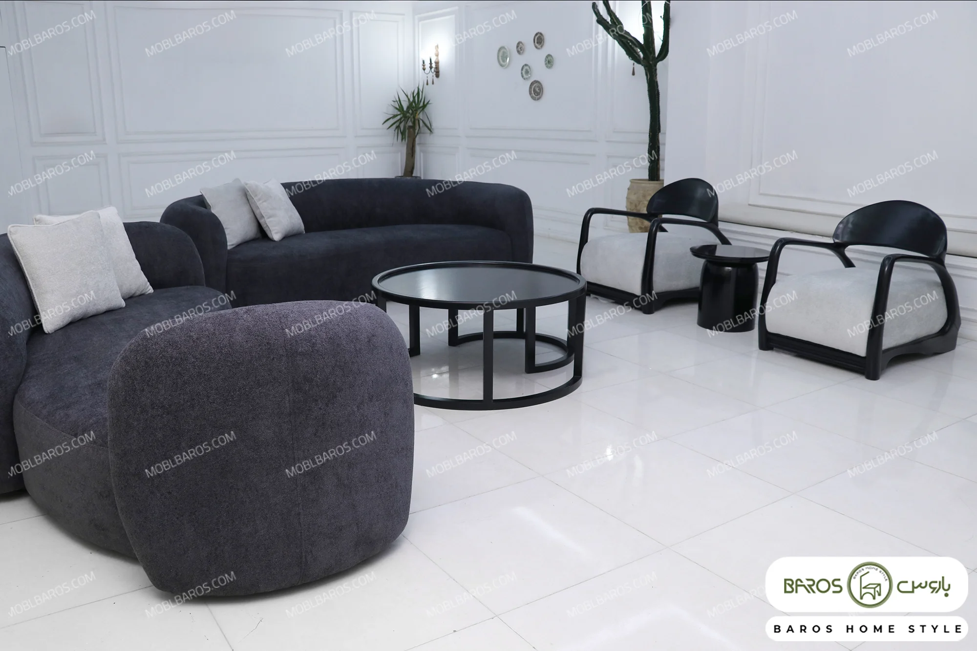 مبل راحتی دو رنگ شیک پوکو ژاکلین