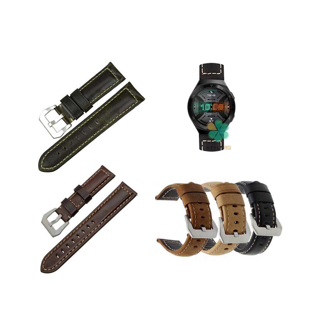 بند چرمی ساعت هواوی واچ Huawei Watch GT 2e مدل Horse Genuine