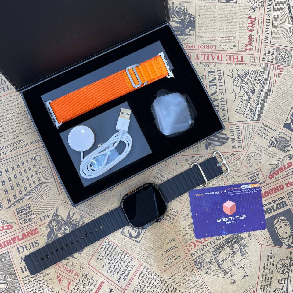 ساعت هوشمند طرح اپل واچ اولترا برند BML اورجینال صفحه نمایش AMOLED منو اصلی با گارانتی BML HW9 ULTRA MAX 