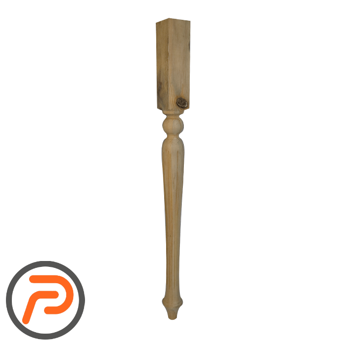 پایه چوبی تیله ای خطدار 80 سانتی