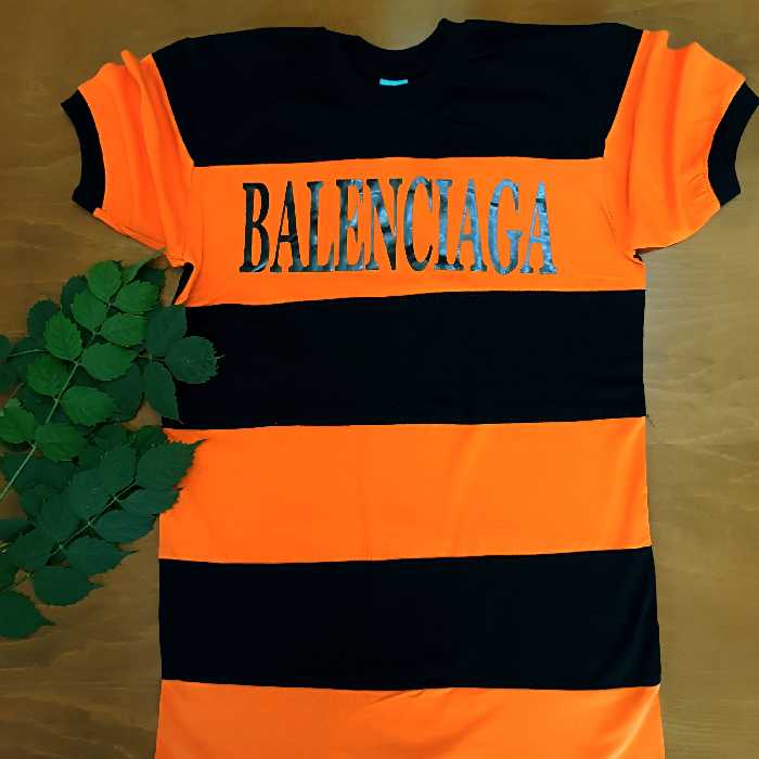 تیشرت مردانه یقه گرد دورنگ BALENCIAGA(عرض سینه47،قد72)