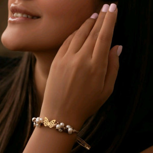 دستبند طلا پروانه