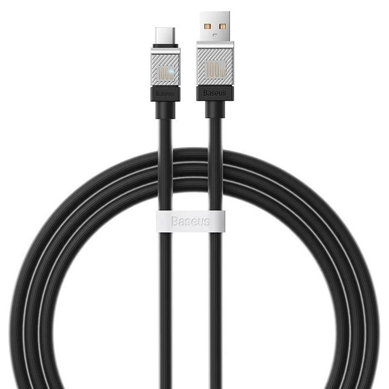 کابل فست شارژ Type-C باسئوس مدل  CoolPlay Series CAKW00060 100W طول 1 مترBaseus CoolPlay Series CAKW00060 100W USB to Type-C 1m Cable
