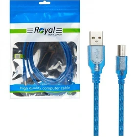 کابل یو اس بی پرینتر سه متری رویال USB CABLE AM/BM 3M